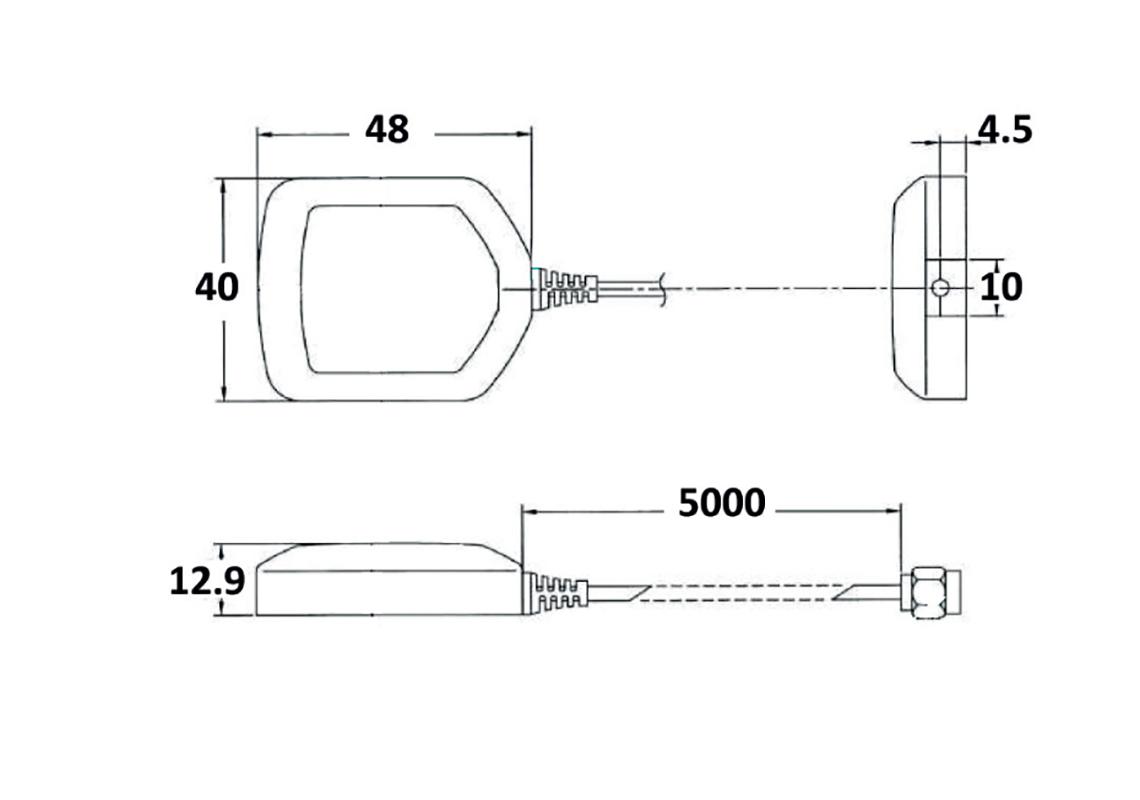 GPS antenna to be mounted for bus or coach